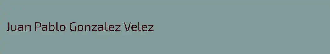 Juan Pablo Gonzalez Velez